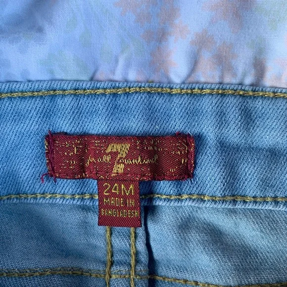 For All Mankind girls Denim short outfit Size 24 Months - Picture 7 of 7